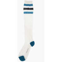 Imbracaminte Dama pagina 402 - Sosete DSQUARED2 Ribbed Long Socks With Contrasting Details White Femei (BM 18570460) - B-mall.ro