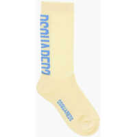 Sosete DSQUARED2 Ribbed Cotton And Nylon Stretch Long Socks