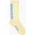 DSQUARED2 Ribbed Cotton And Nylon Stretch Long Socks Yellow