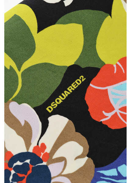 Accesorii de plaja DSQUARED2 Floral Patterned Lightweight Cotton Beach Towel Multicolor Femei (BM 18570478) 2