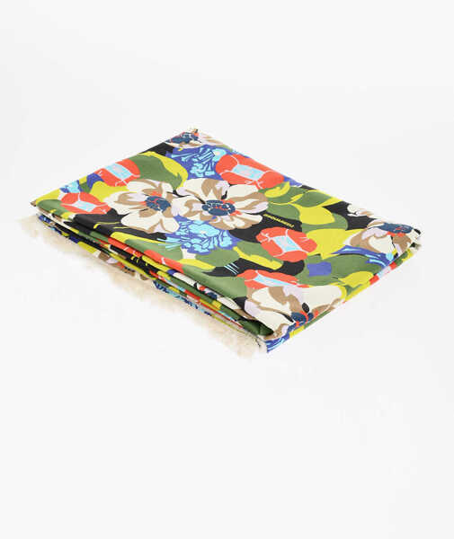 Accesorii de plaja DSQUARED2 Floral Patterned Lightweight Cotton Beach Towel Multicolor Femei (BM 18570478) 1