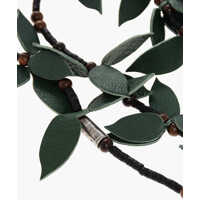 Coliere pentru Barbati - Coliere DSQUARED2 Plant-Motif Beaded Necklace Black Barbati (BM 18570487) - B-mall.ro