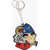 DSQUARED2 Metal Dean&Dan Keyring With Maxi Pendant Multicolor