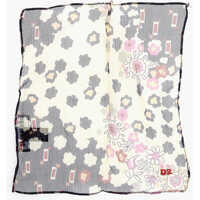 Esarfe Floral-Motif Silk Pocket Square Barbati