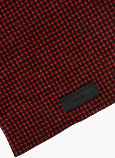 Genti de umar DSQUARED2 Buffalo Checked Dust Bag With Logoed Detail Red Barbati (BM 18570511) 2