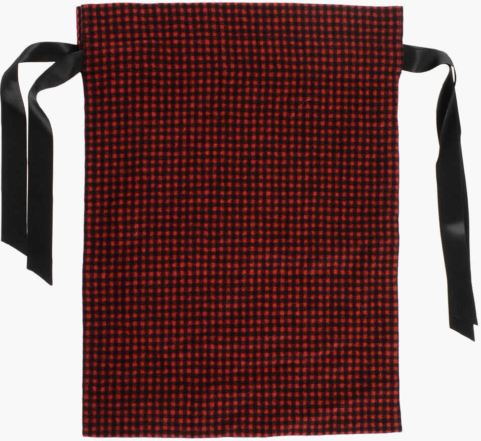 Genti de umar DSQUARED2 Buffalo Checked Dust Bag With Logoed Detail Red Barbati (BM 18570511) 3