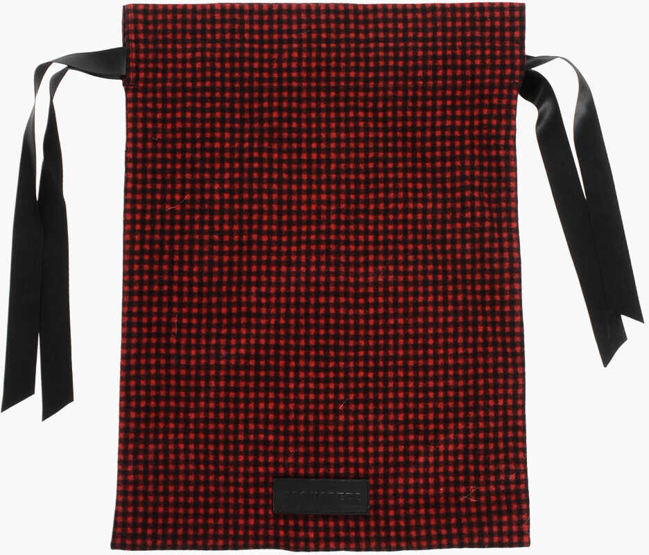 Genti de umar DSQUARED2 Buffalo Checked Dust Bag With Logoed Detail Red Barbati (BM 18570511) 1