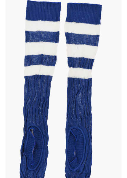 Sosete DSQUARED2 Two-Tone Ribbed Socks With Cut-Out Detail White Femei (BM 18570514) 2