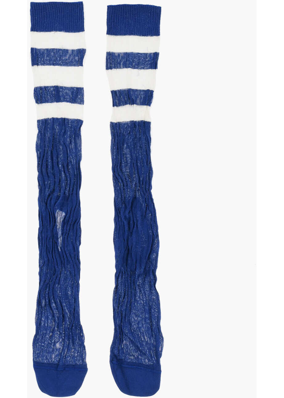 Sosete DSQUARED2 Two-Tone Ribbed Socks With Cut-Out Detail White Femei (BM 18570514) 3