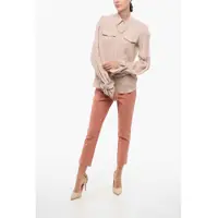 Imbracaminte Dama pagina 402 - Camasi casual Elisabetta Franchi Saharan Shirt With Balloon Sleeves Pink Femei (BM 18570559) - B-mall.ro