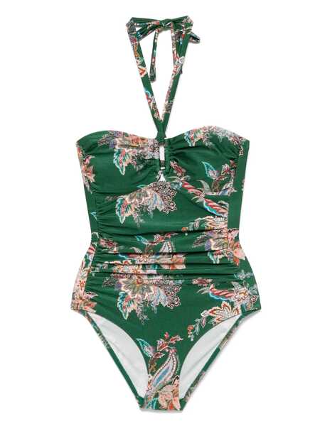 Costume de baie ZIMMERMANN Zimmermann Rhiannon One-Piece Swimsuit GREEN Femei (BM 18570588) 1