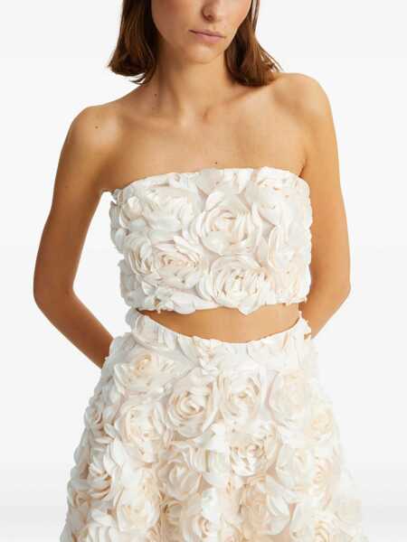 Topuri ROTATE Birger Christensen Rotate Birger Christensen Crop Top WHITE Femei (BM 18571122) 4