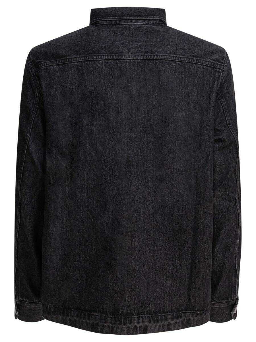 Geci Alex Mill Alex Mill Work Overshirt Jacket Black Barbati (BM 18571602) 2