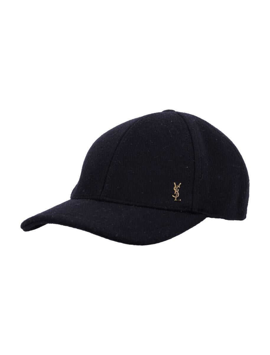 Sepci Saint Laurent Saint Laurent Cassandre Baseball Cap Black Barbati (BM 18571773) 1