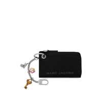 Accesorii 'The Coin Purse Charm' Black Keychain With Logo Lettering On The Front And Charm Embellishments In Grained Leather Woman Femei
