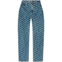 Blugi Alexander Wang Jeans With Logo Crystal Hotfix Femei