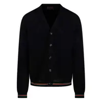 Cardigane Gucci Web Detail Cotton Cardigan Barbati