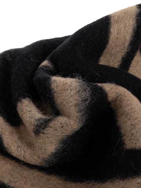 Esarfe Alexander McQueen Alexander McQueen Scarf Logo Mohair 38X200 Black Femei (BM 18573405) 3