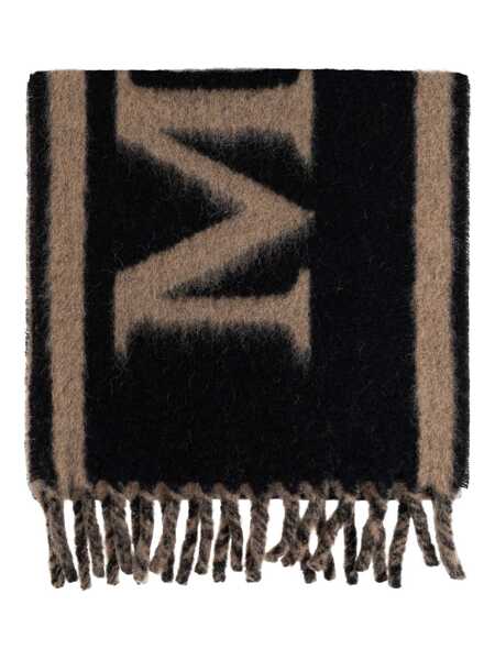 Esarfe Alexander McQueen Alexander McQueen Scarf Logo Mohair 38X200 Black Femei (BM 18573405) 1