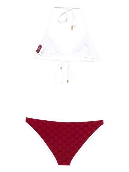 Costume de baie Gucci Gucci Gg Supreme Triangle Bikini Set Red Femei (BM 18573444) 2
