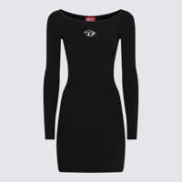 Rochii Diesel Black Viscose Dress Femei