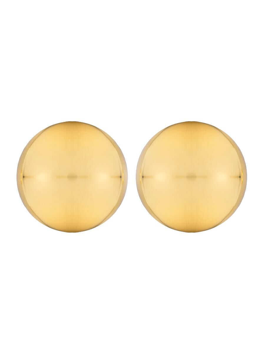 Bijuterii FEDERICA TOSI Luna Metallic Earings With Rear Butterfly Clasp Closure And Circular Design In Gold Plated Bronze Woman GREY Femei (BM 18574803) 1