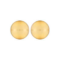 Bijuterii 'Luna' Metallic Earings With Rear Butterfly Clasp Closure And Circular Design In Gold Plated Bronze Woman Femei