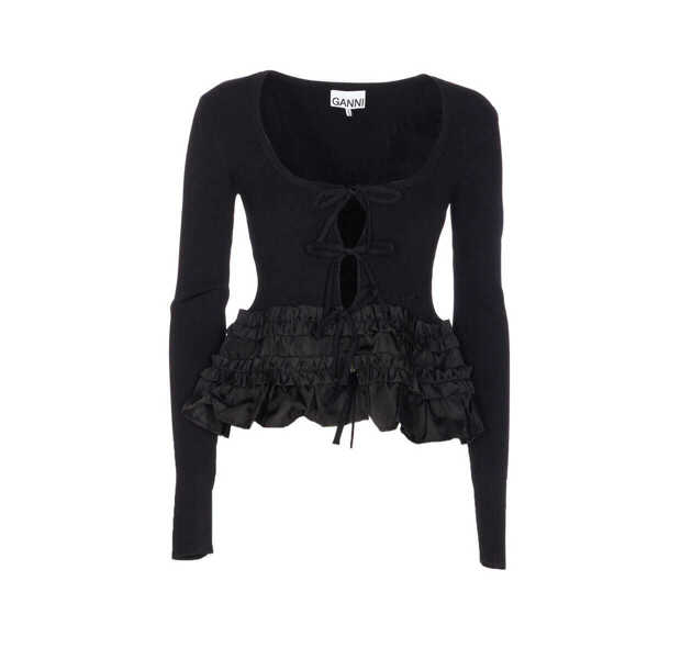 Pulovere Ganni Ganni Sweaters Black Femei (BM 18575577) 1
