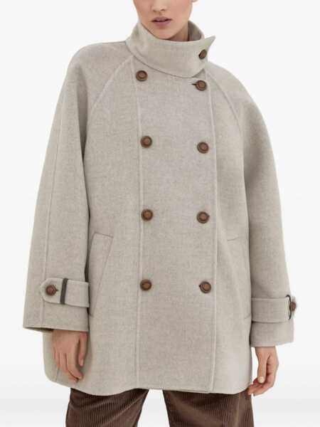 Paltoane Brunello Cucinelli Brunello Cucinelli Coats Beige Femei (BM 18575898) 3