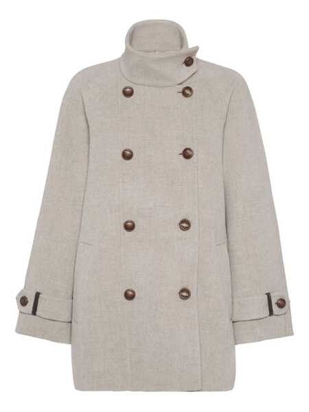 Paltoane Brunello Cucinelli Brunello Cucinelli Coats Beige Femei (BM 18575898) 1