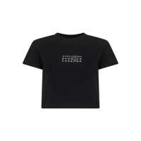 Tricouri MM6 Maison Margiela Logo Cotton T-Shirt Femei