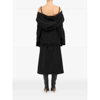 Topuri MM6 Maison Margiela Dama - Bluze de trening MM6 Maison Margiela MM6 Maison Margiela Off-Shoulder Hoodie Black Femei (BM 18576816) - B-mall.ro