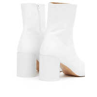 Bocanci MM6 Maison Margiela Dama - Bocanci MM6 Maison Margiela Mm6 Maison Margiela Leather Ankle Boots WHITE Femei (BM 18576873) - B-mall.ro