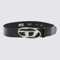 Curele Diesel Black Leather Belt Femei