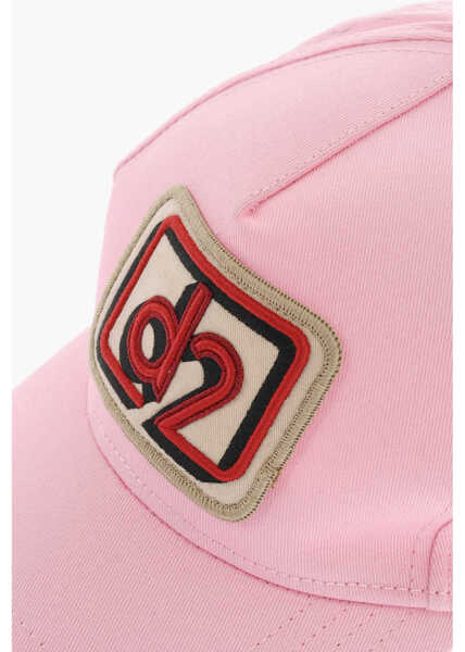 Caciuli DSQUARED2 Cotton Cap With Monogram Embroidery Pink Femei (BM 18577741) 2