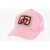 DSQUARED2 Cotton Cap With Monogram Embroidery Pink