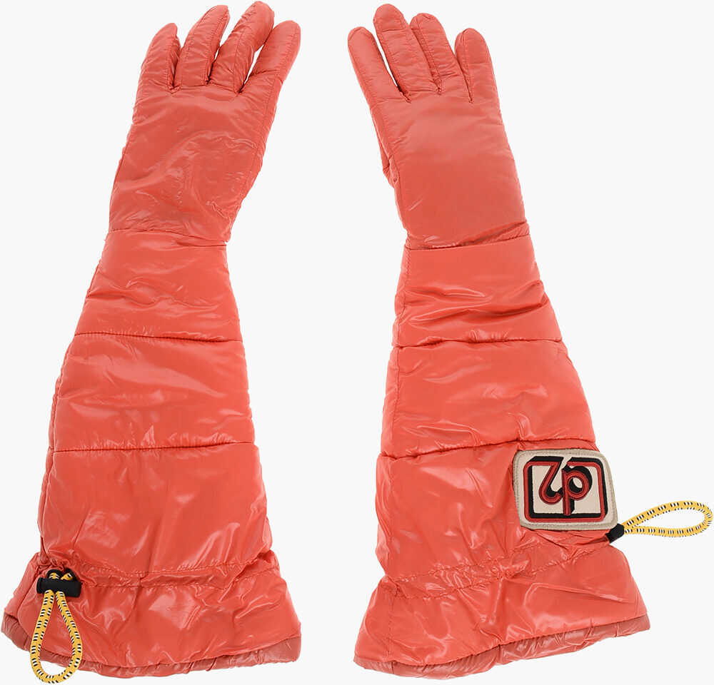 Manusi DSQUARED2 Padded And Quilted Snow Gloves Orange Femei (BM 18577750) 1