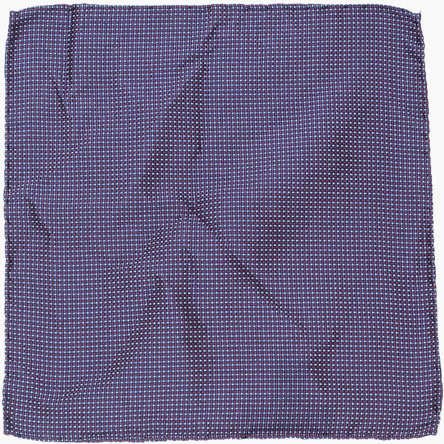 Esarfe DSQUARED2 Dotted Silk Pocket Square Blue Barbati (BM 18577762) 1