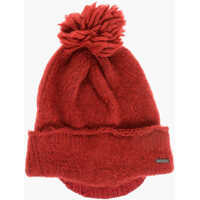 Caciuli Wool Blend Beanie With Visor Barbati