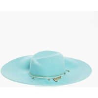Caciuli Solid Color Felt Big Virginie Hat Embellished With Charms An Femei