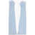 DSQUARED2 Solid Color Leather Opera Gloves Light Blue