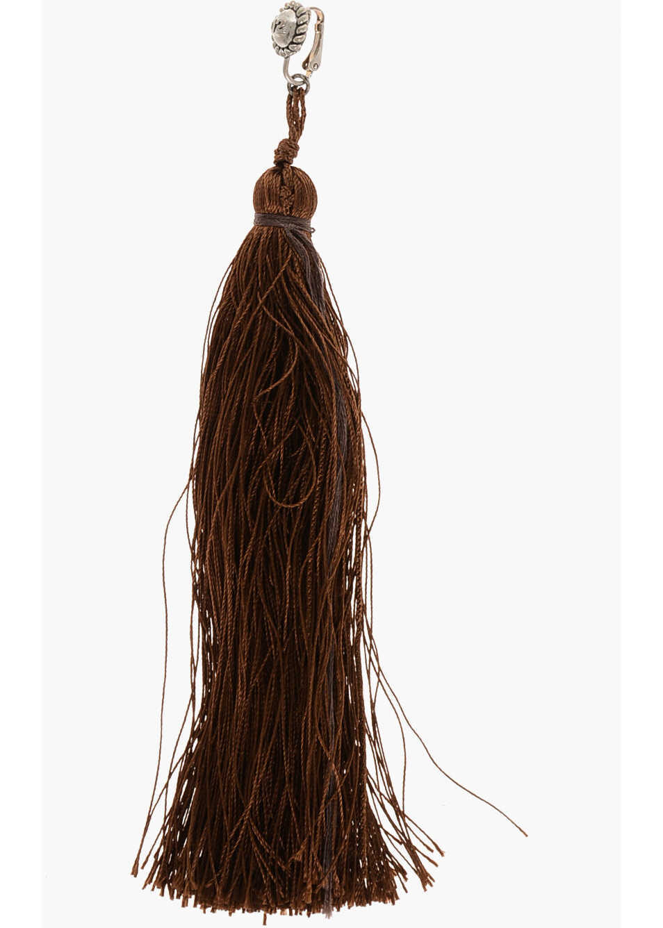 Cercei DSQUARED2 Clip-On Single Earring With Maxi Tassel Brown Femei (BM 18577792) 1