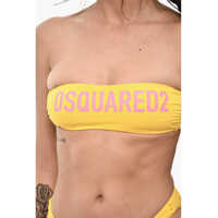Imbracaminte Dama pagina 402 - Sutiene DSQUARED2 Bandeau Bikini Top With Maxi Logo Frontal Orange Femei (BM 18577795) - B-mall.ro