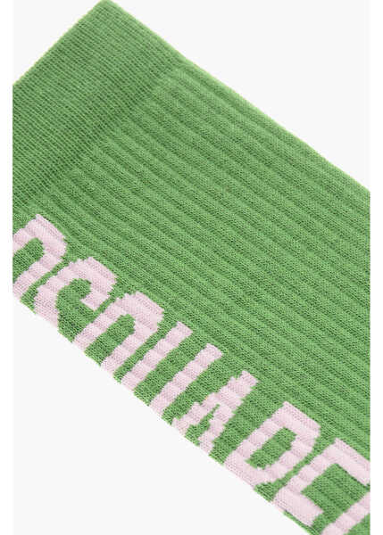 Sosete DSQUARED2 Long Socks With Side Logo Green Barbati (BM 18577804) 2