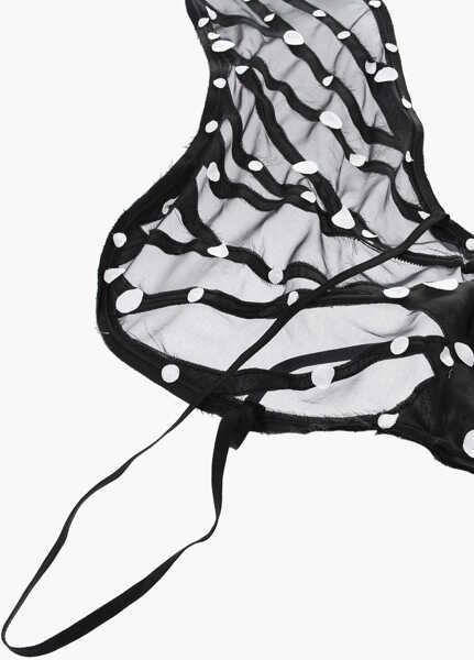 Bijuterii DSQUARED2 Polka Dots Silk Wings Black & White Femei (BM 18577822) 4