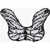 DSQUARED2 Polka Dots Silk Wings Black & White