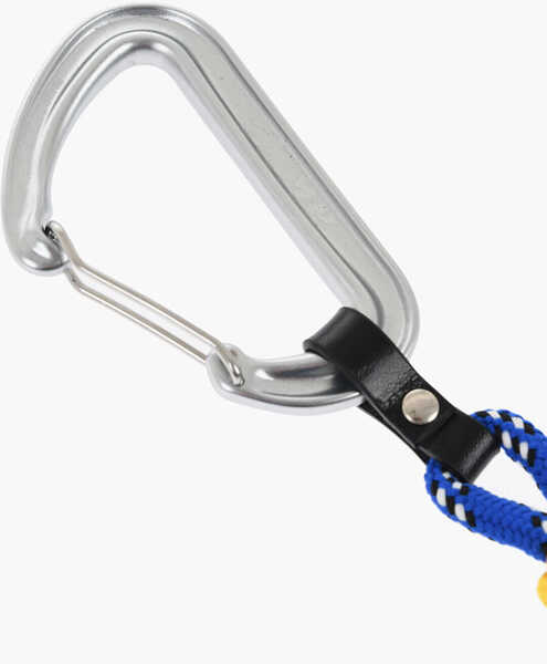 Brelocuri DSQUARED2 Two-Tone Fabric Keyring With Maxi Carabiner Blue Barbati (BM 18577831) 3