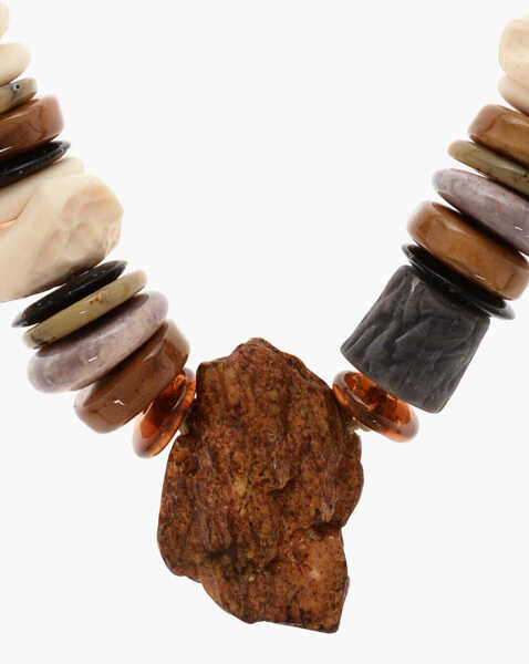 Coliere DSQUARED2 Multicolor Necklace With Maxi Stone Pendant Multicolor Barbati (BM 18577837) 2