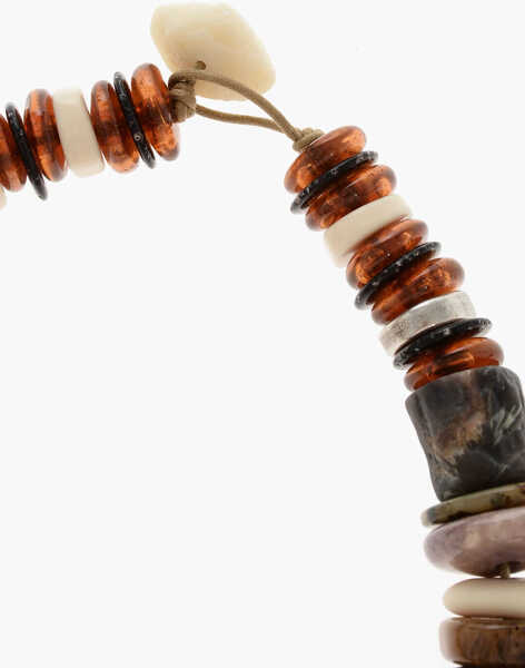 Coliere DSQUARED2 Multicolor Necklace With Maxi Stone Pendant Multicolor Barbati (BM 18577837) 3