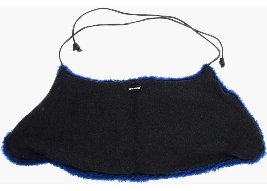 Esarfe DSQUARED2 Faux Fur Solid Color Scarf Blue Femei (BM 18577858) 3